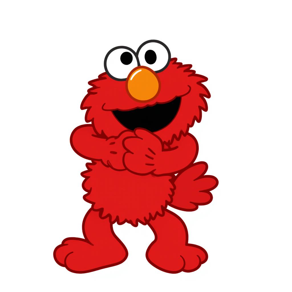 Elmo from Sesame Street giving a big hug