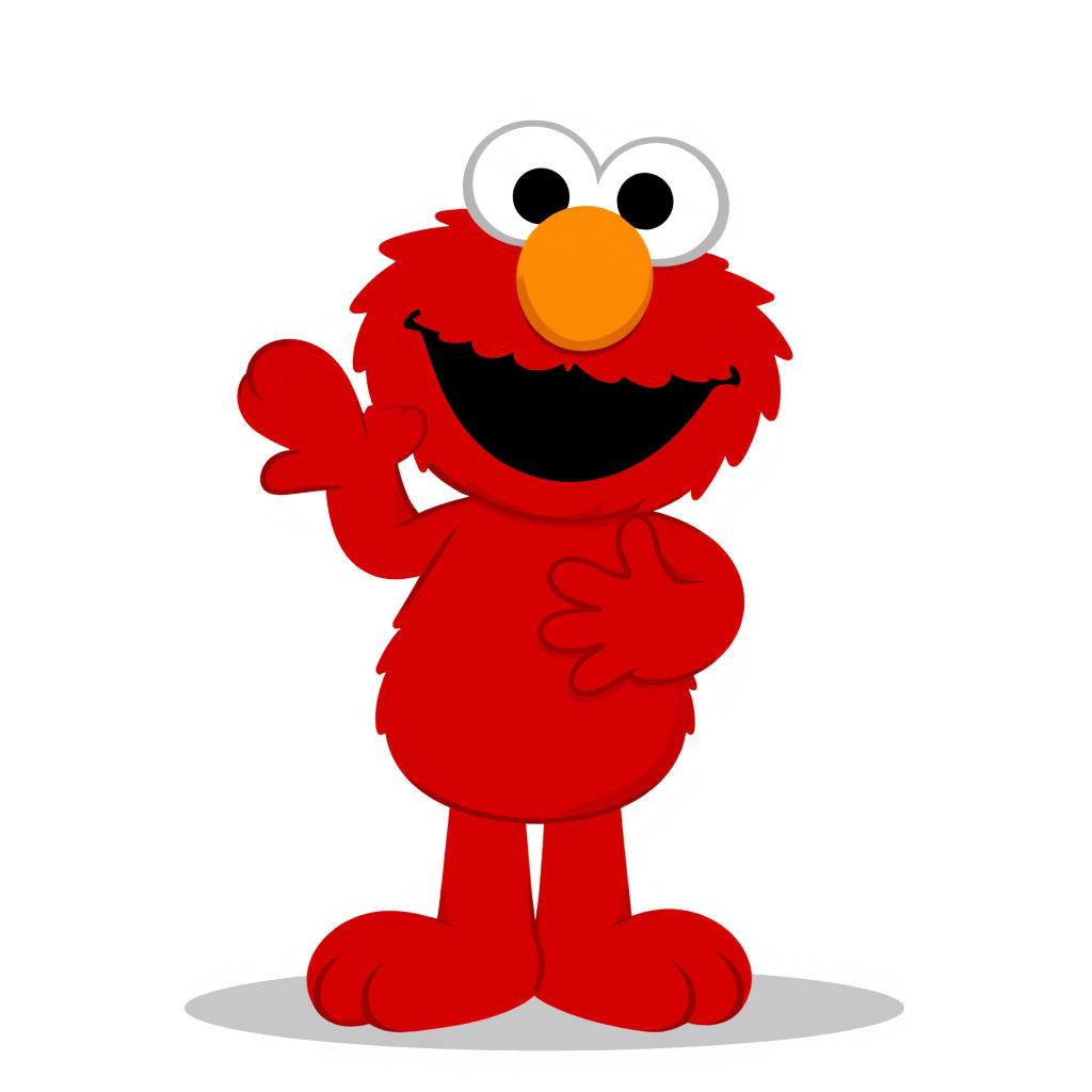 Elmo from Sesame Street giving a big hug