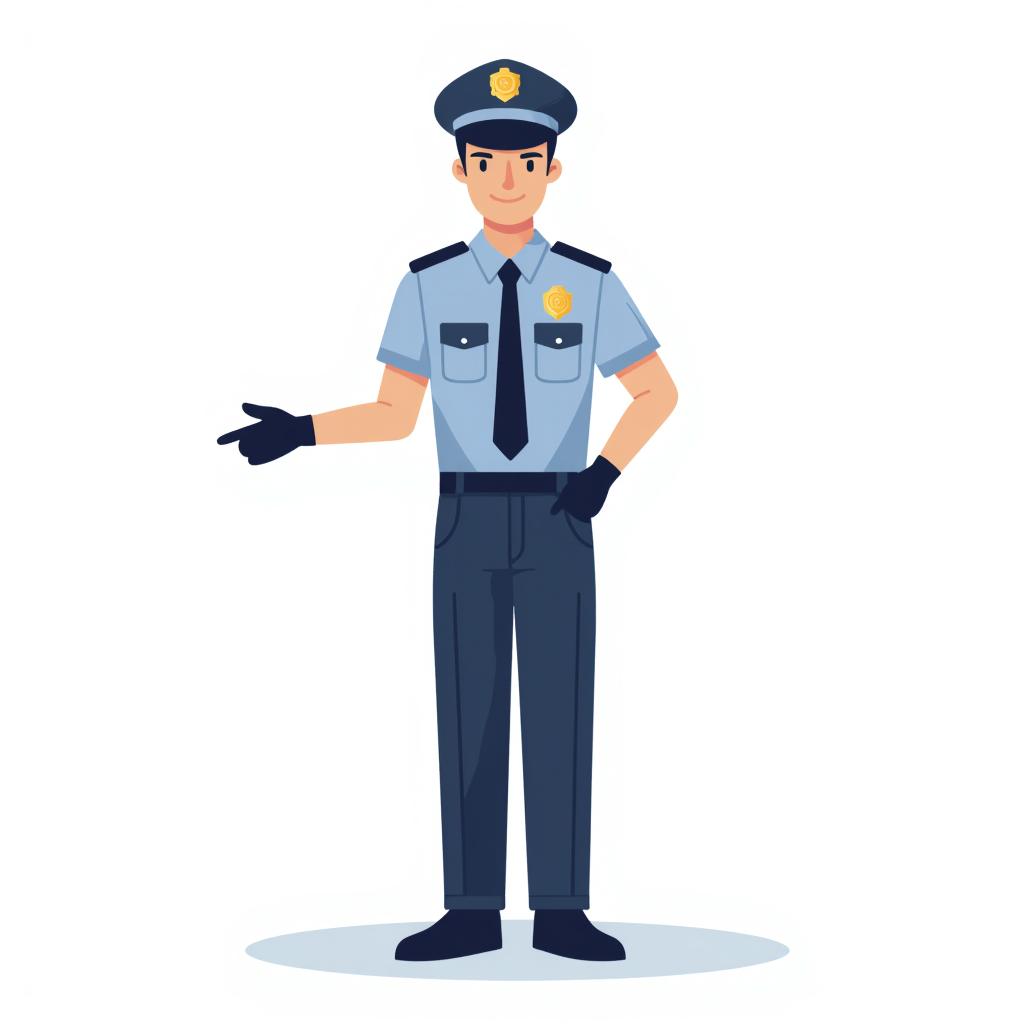 policeman in uniform directing traffic