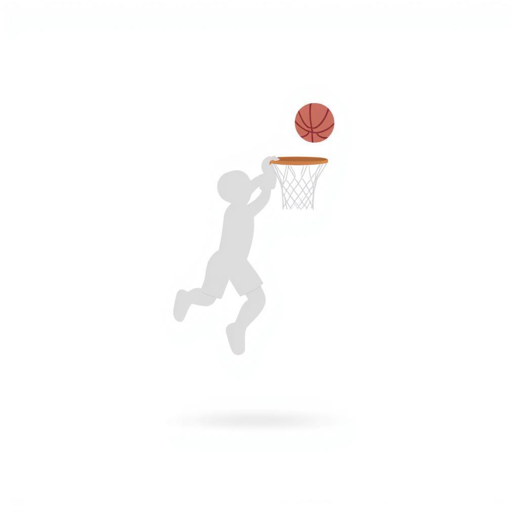 basketball player dunking the ball into the hoop