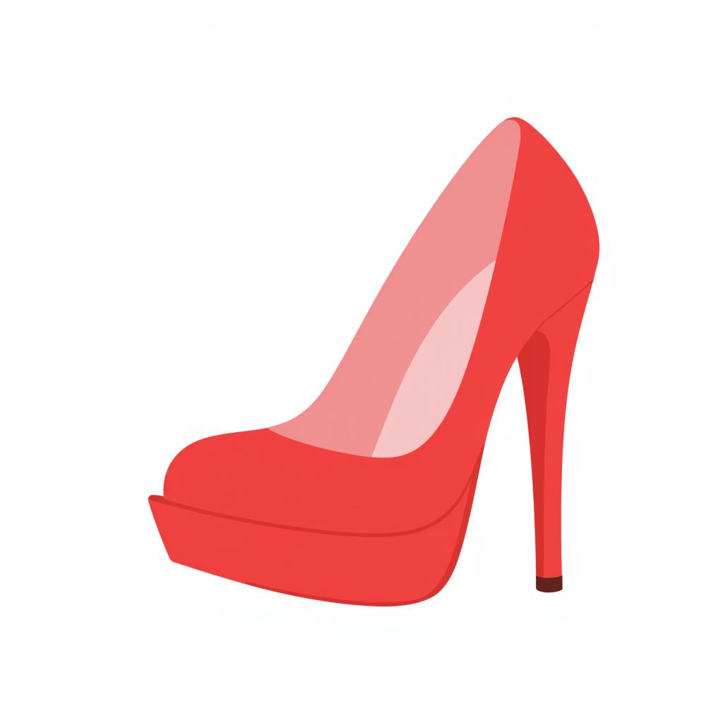 a pair of bright red high heel shoes