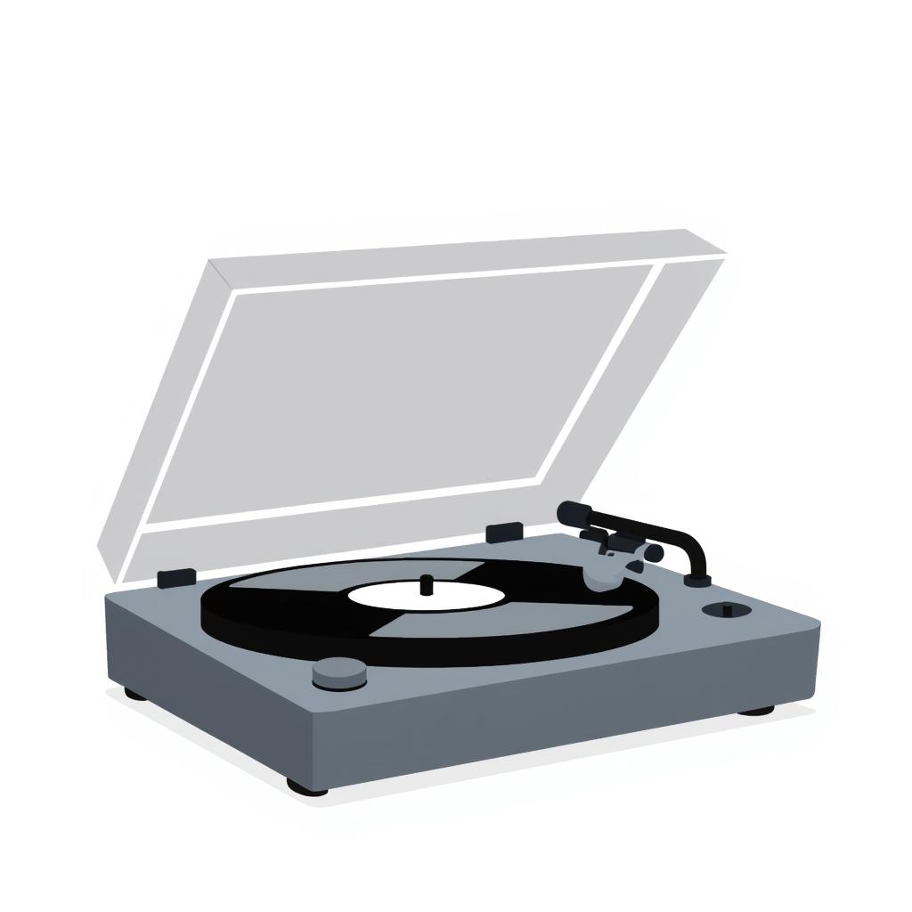 a vinyl record spinning on a record player